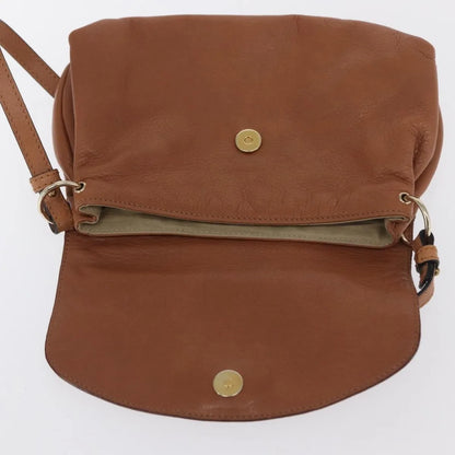 Chloe Lily Leather, Brown, Leather, Shoulder Bag