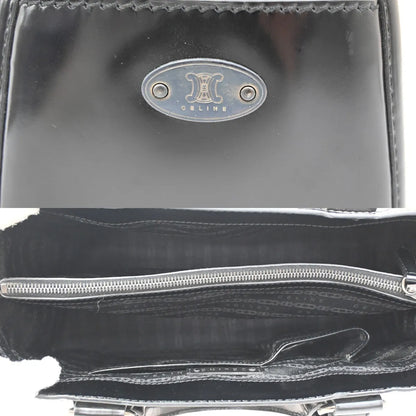 Celine Boogie Satchel Leather, Black, Leather, Tote Bag