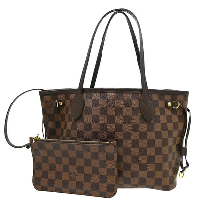 Louis Vuitton Neverfull Tote Damier, Brown, Canvas, Handbag