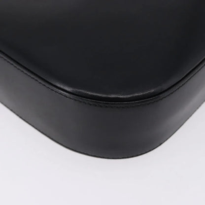 Salvatore Ferragamo Gancini Leather, Black, Leather, Shoulder Bag