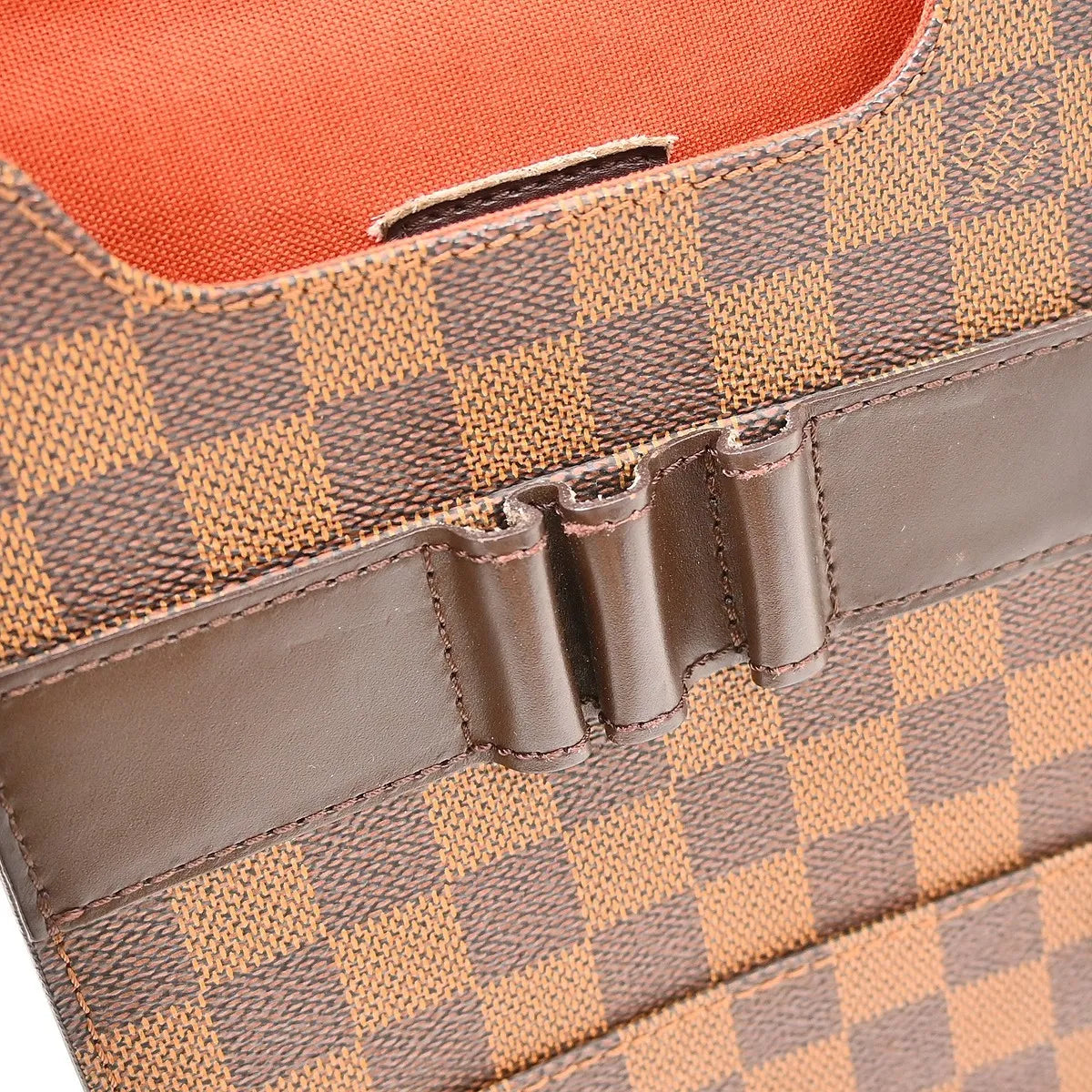 Louis Vuitton Portobello Messenger Damier, Brown, Canvas, Shoulder Bag