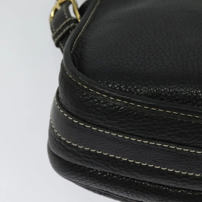 Celine Vintage Leather, Black, Leather, Shoulder Bag