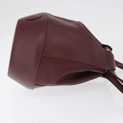 cartier Must de cartier Leather, Burgundy, Leather, Shoulder Bag