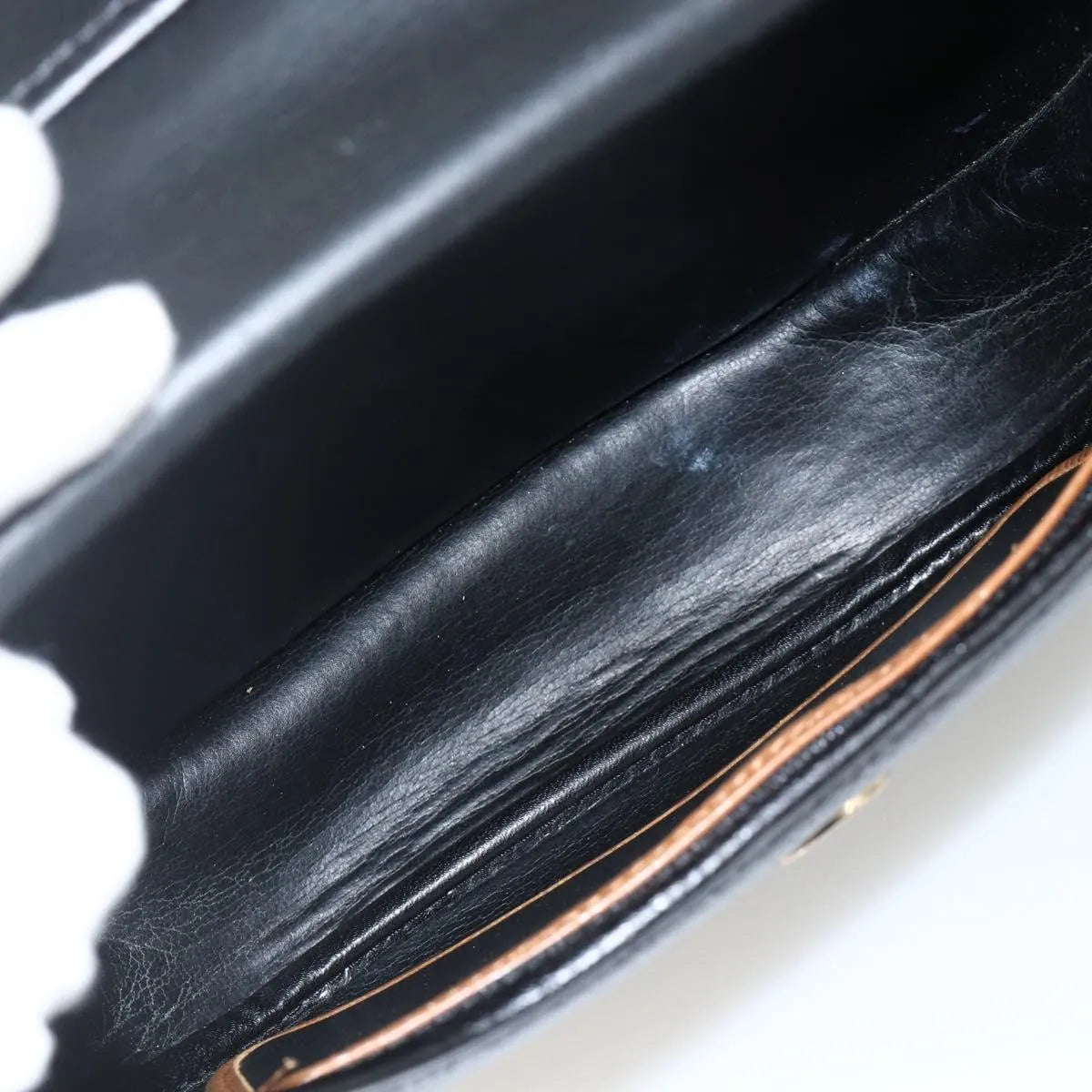 Christian Dior CD Shoulder bag Leather, Black, Leather, Shoulder Bag