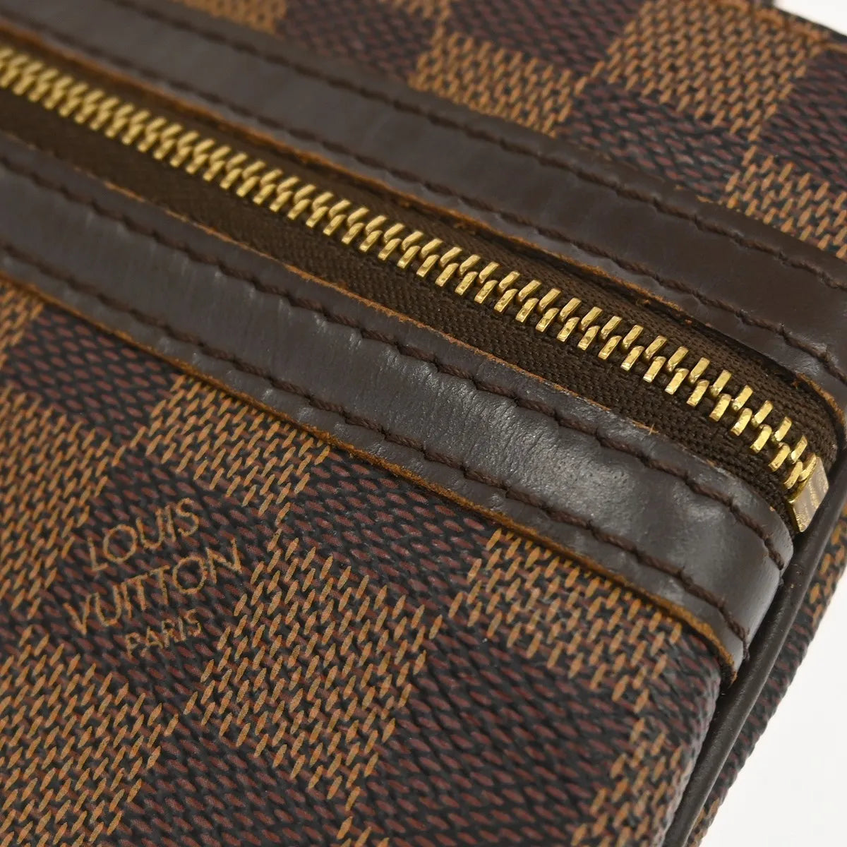 Louis Vuitton Bosphore Pochette Damier, Brown, Canvas, Shoulder Bag