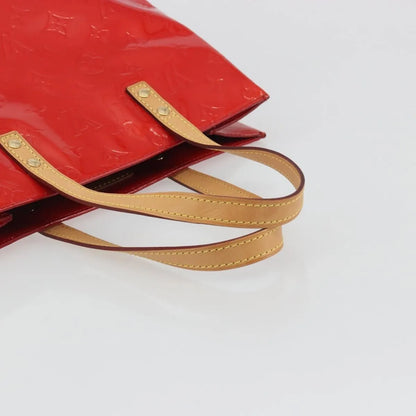 Louis Vuitton Reade Monogram Vernis, Red, Patent Leather, Handbag