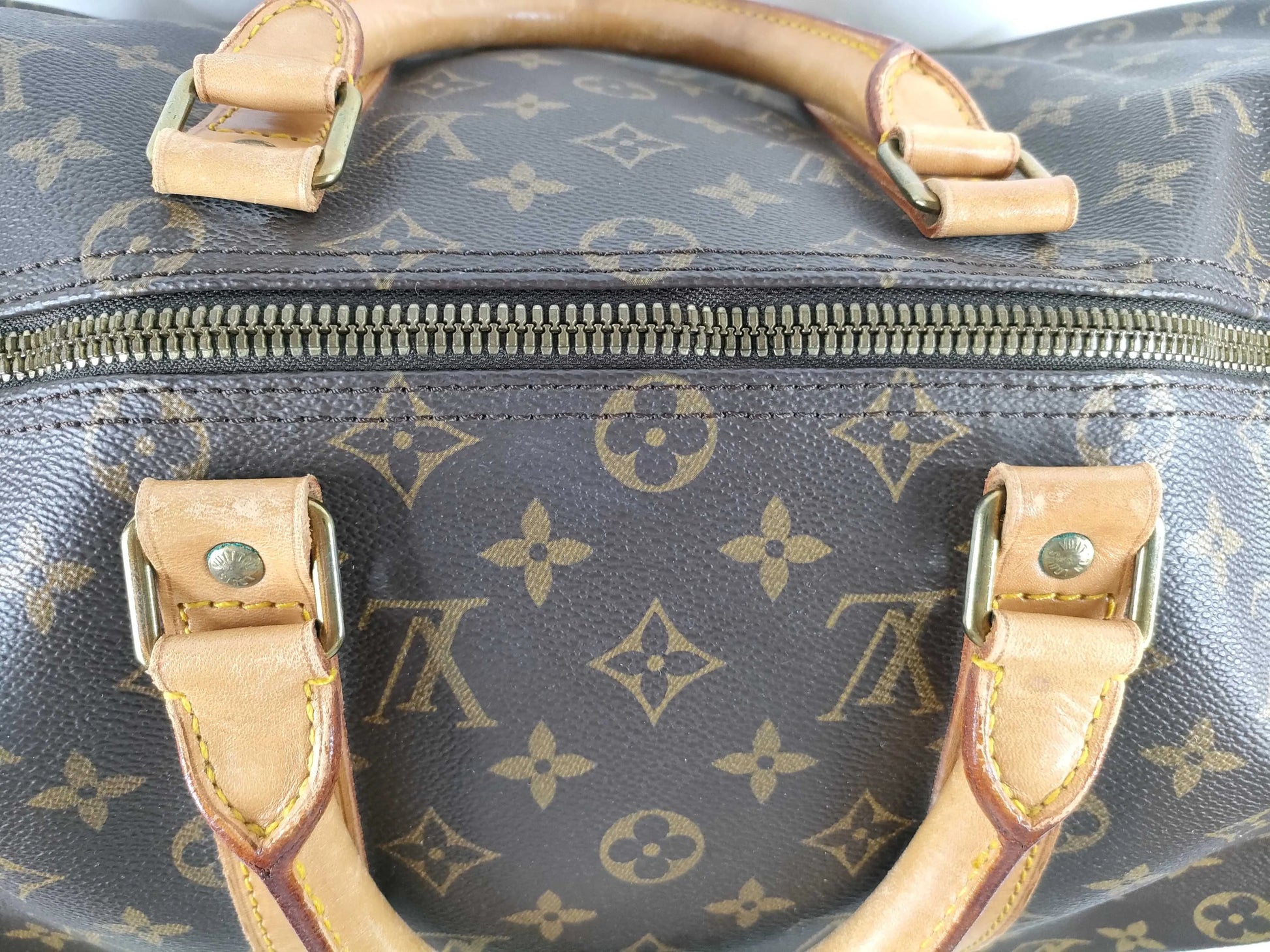 Louis Vuitton Keepall Bandouliere Monogram Canvas, Brown, Canvas, Travel Bag