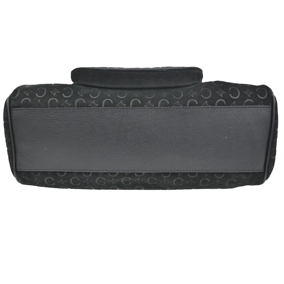 Celine C Macadam Suede, Black, Suede, Shoulder Bag
