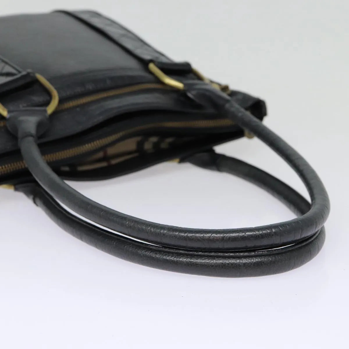 Burberry Vintage Leather, Black, Leather, Shoulder Bag