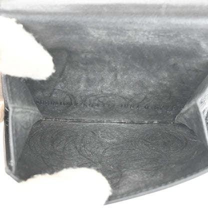Balenciaga Trifold Leather, Black, Leather, Wallet