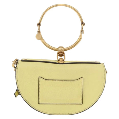 Chloe Nile Leather, Yellow, Leather, Handbag