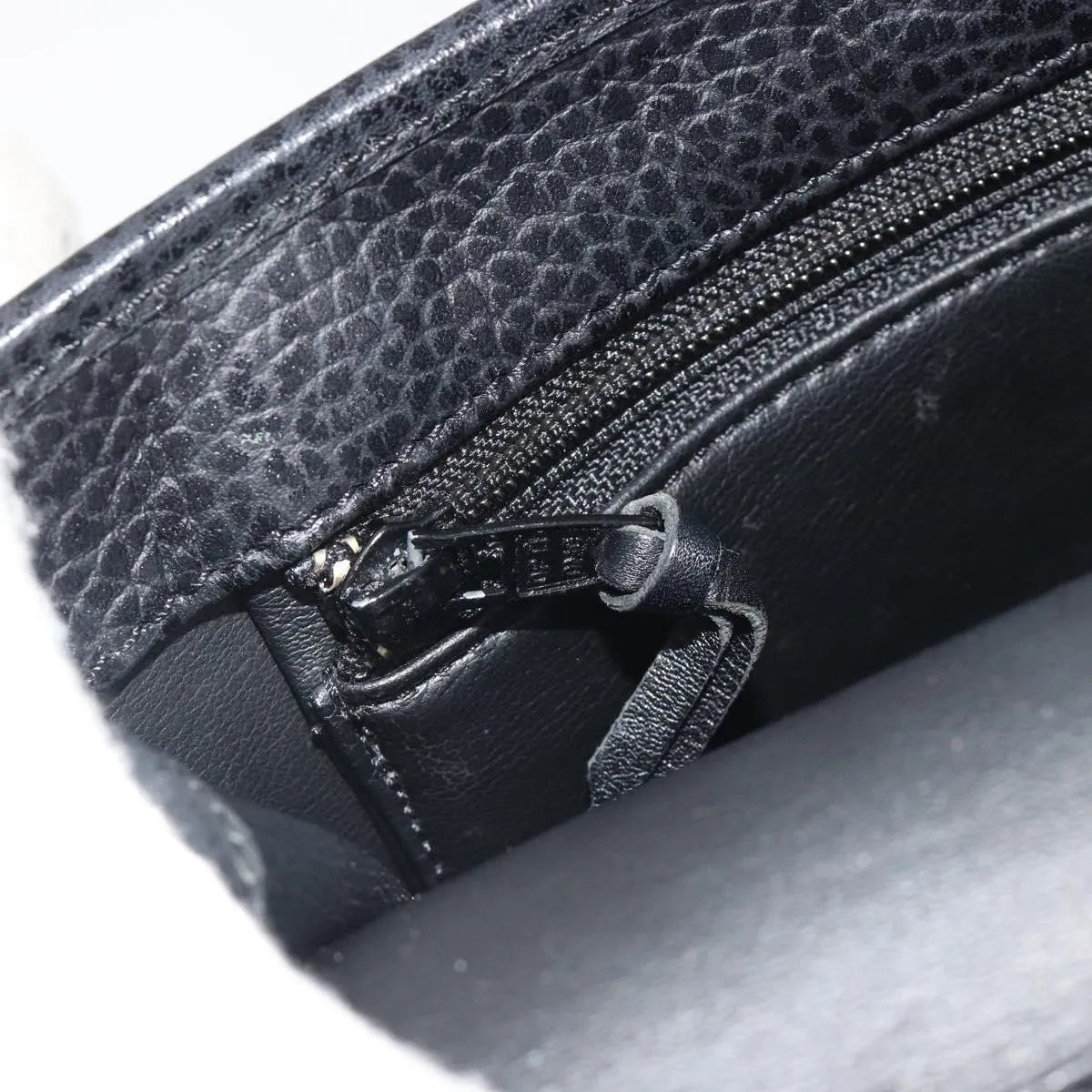 Christian Dior Vintage CD Flap Leather, Black, Leather, Shoulder Bag
