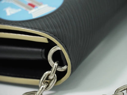 Louis Vuitton Twist Chain Limited Edition World Tour Epi Leather, Black, Leather, Shoulder Bag