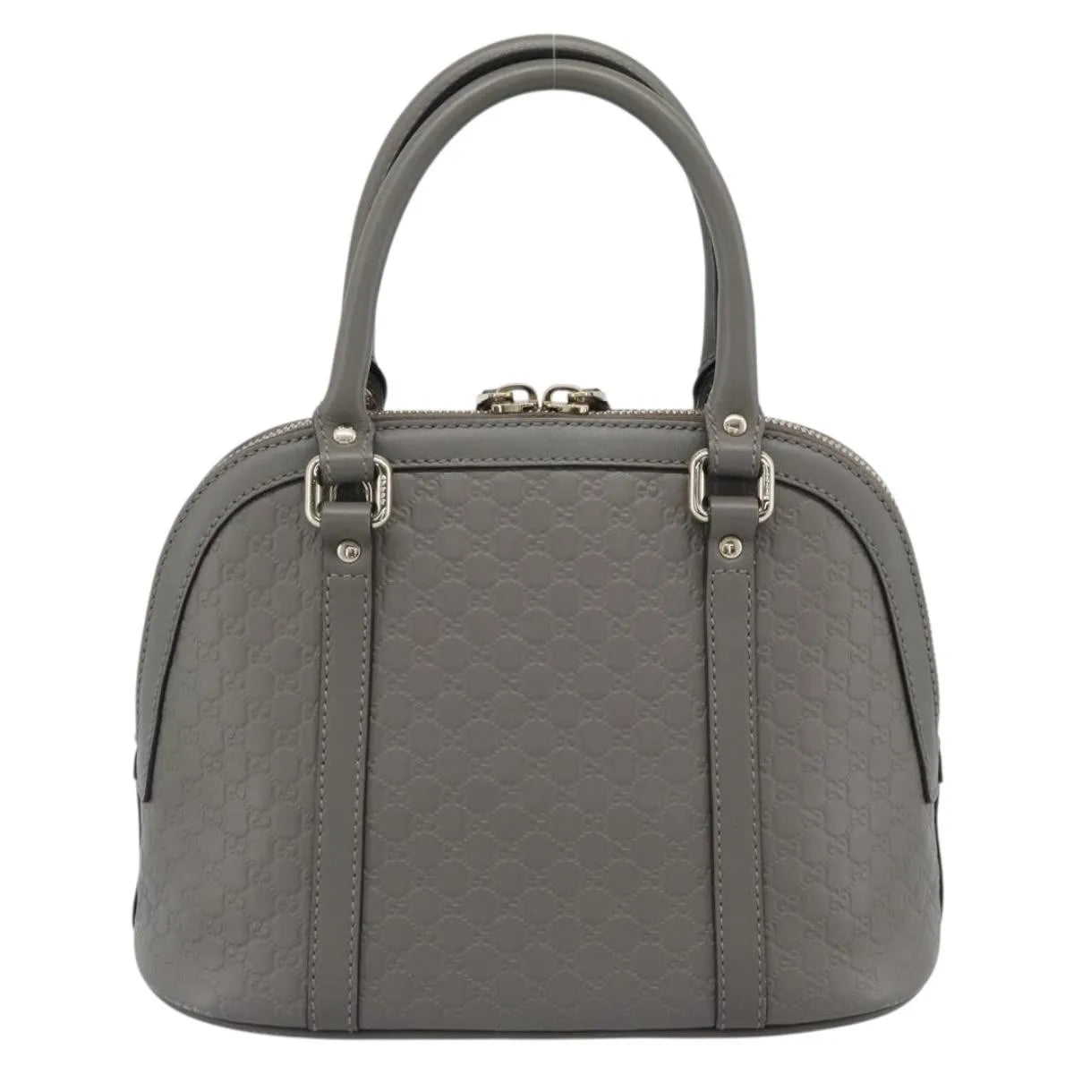Gucci Convertible Dome Satchel Microguccissima Leather, Gray, Leather, Handbag