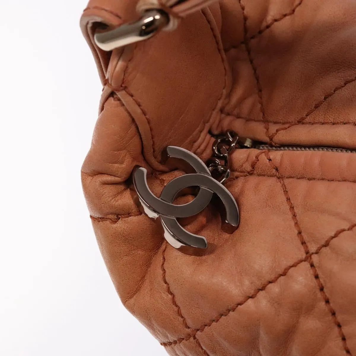 Chanel Cloudy Bundle Hobo Quilted Lambskin, Purple, Leather, Shoulder Bag