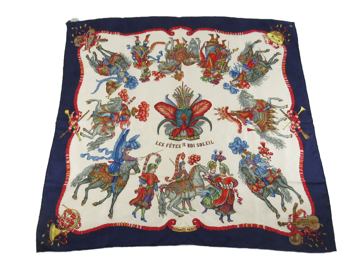 Hermes Carré 90 Silk multicolor, Multicolour, Silk, Scarf