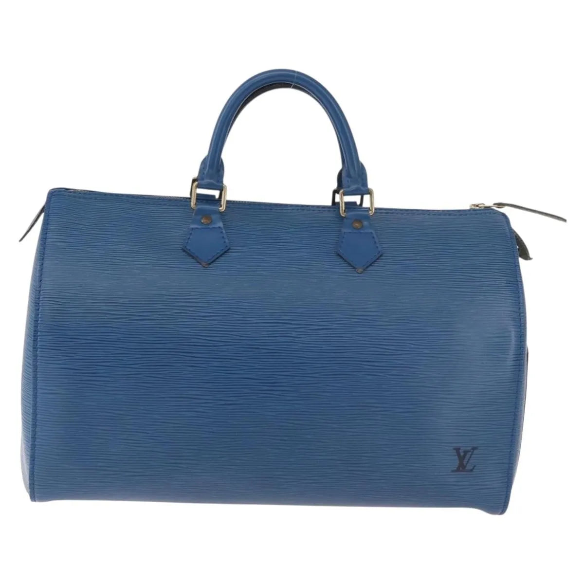Louis Vuitton Speedy Epi Leather, Blue, Leather, Handbag