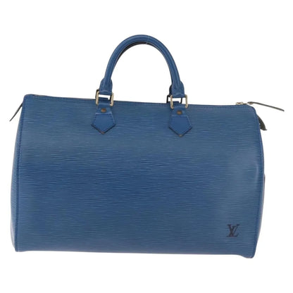 Louis Vuitton Speedy Epi Leather, Blue, Leather, Handbag