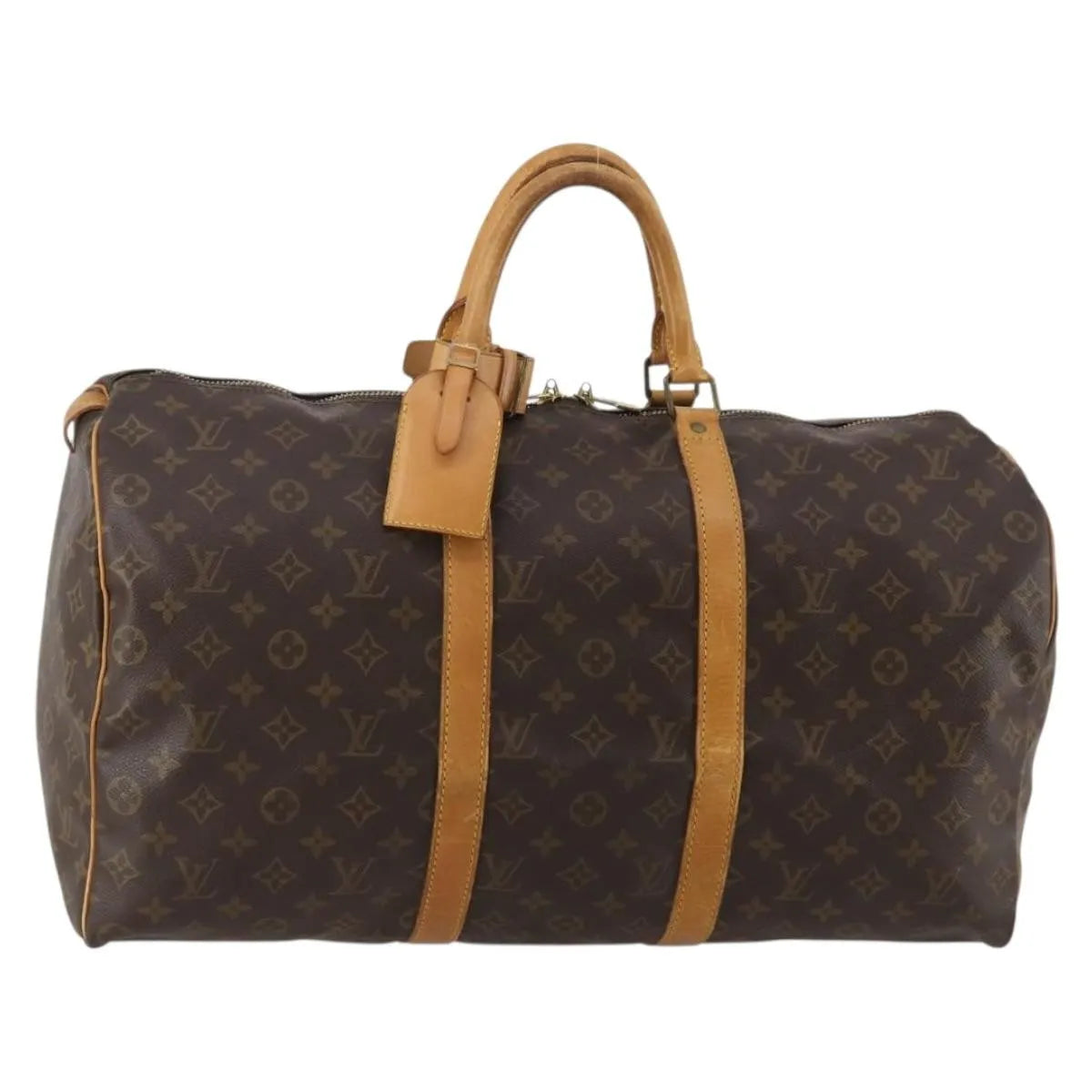 Louis Vuitton Keepall Monogram Canvas, Brown, Canvas, Travel Bag