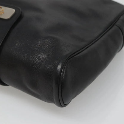 Christian Dior Vintage Leather, Black, Leather, Shoulder Bag