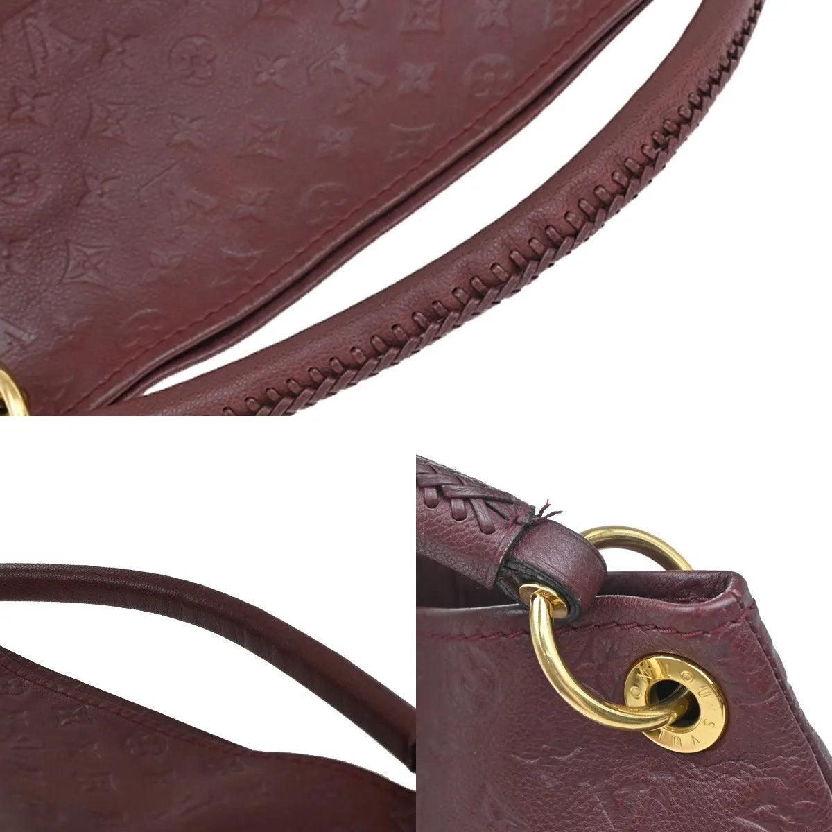 Louis Vuitton Artsy Monogram Empreinte Leather, Red, Leather, Shoulder Bag