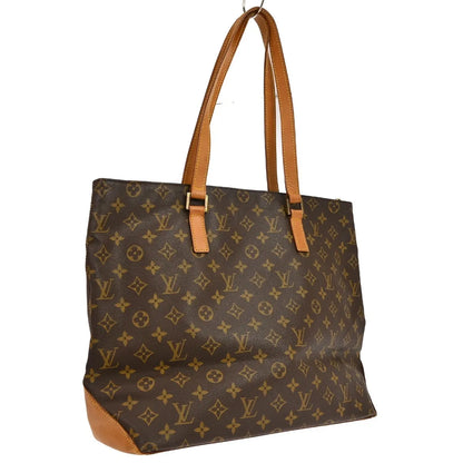 Louis Vuitton Cabas Mezzo Monogram Canvas, Brown, Canvas, Shoulder Bag