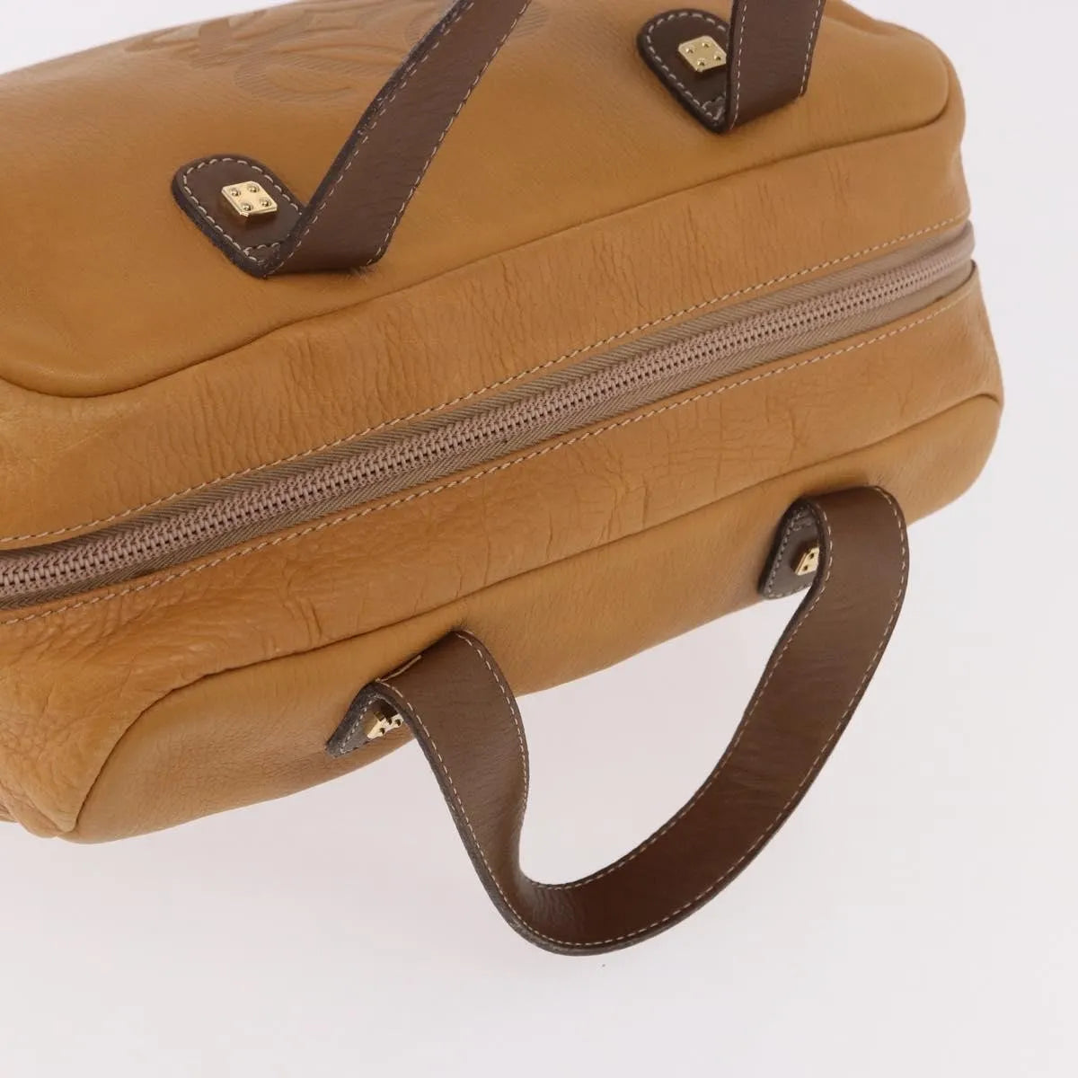 Loewe Anagram Leather, Beige, Leather, Handbag