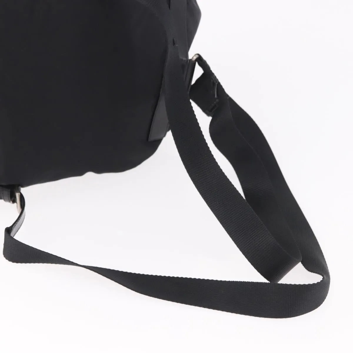 Prada Double Front Pocket Tessuto, Black, Nylon, Backpack