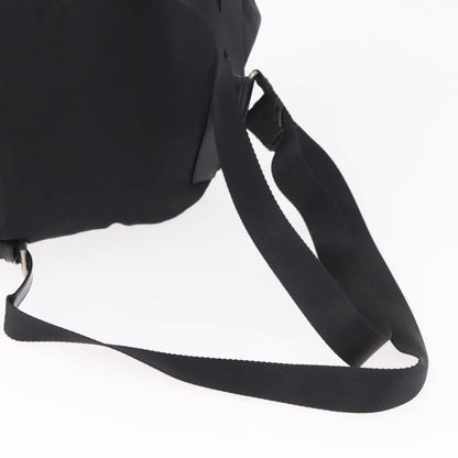 Prada Double Front Pocket Tessuto, Black, Nylon, Backpack