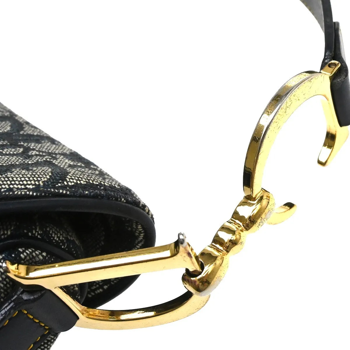 Christian Dior Vintage Trotter Canvas, Navy, Canvas, Handbag