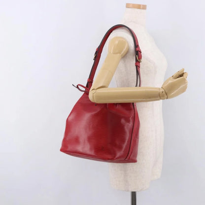 Louis Vuitton Petit Noe Epi Leather, Red, Leather, Shoulder Bag