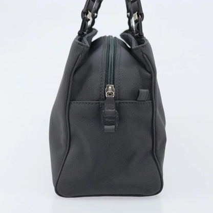 Salvatore Ferragamo Vala Canvas, Gray, Canvas, Handbag