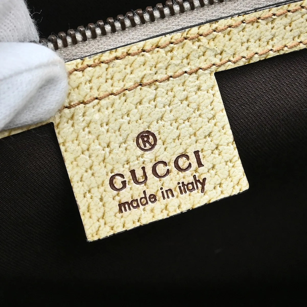Gucci Miss GG Tote GG Canvas with Leather, Beige, Canvas, Handbag