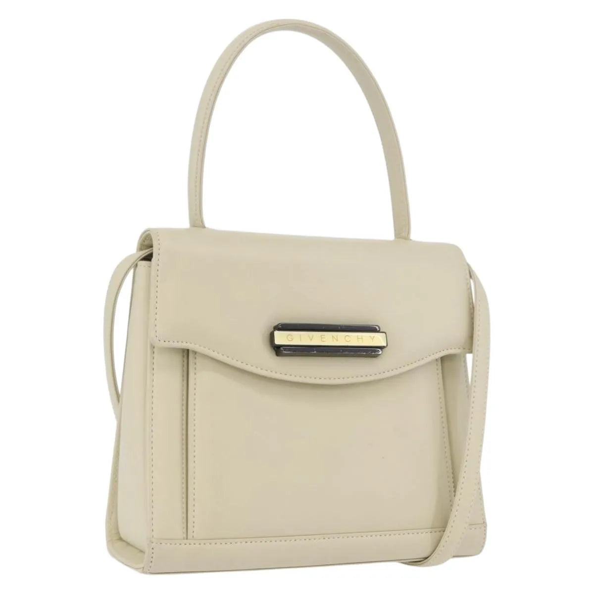 Givenchy Vintage Leather, Beige, Leather, Handbag