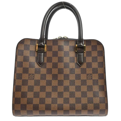 Louis Vuitton Triana Damier, Brown, Canvas, Handbag
