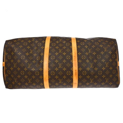 Louis Vuitton Keepall Bandoulière Monogram, Brown, Canvas, Travel Bag