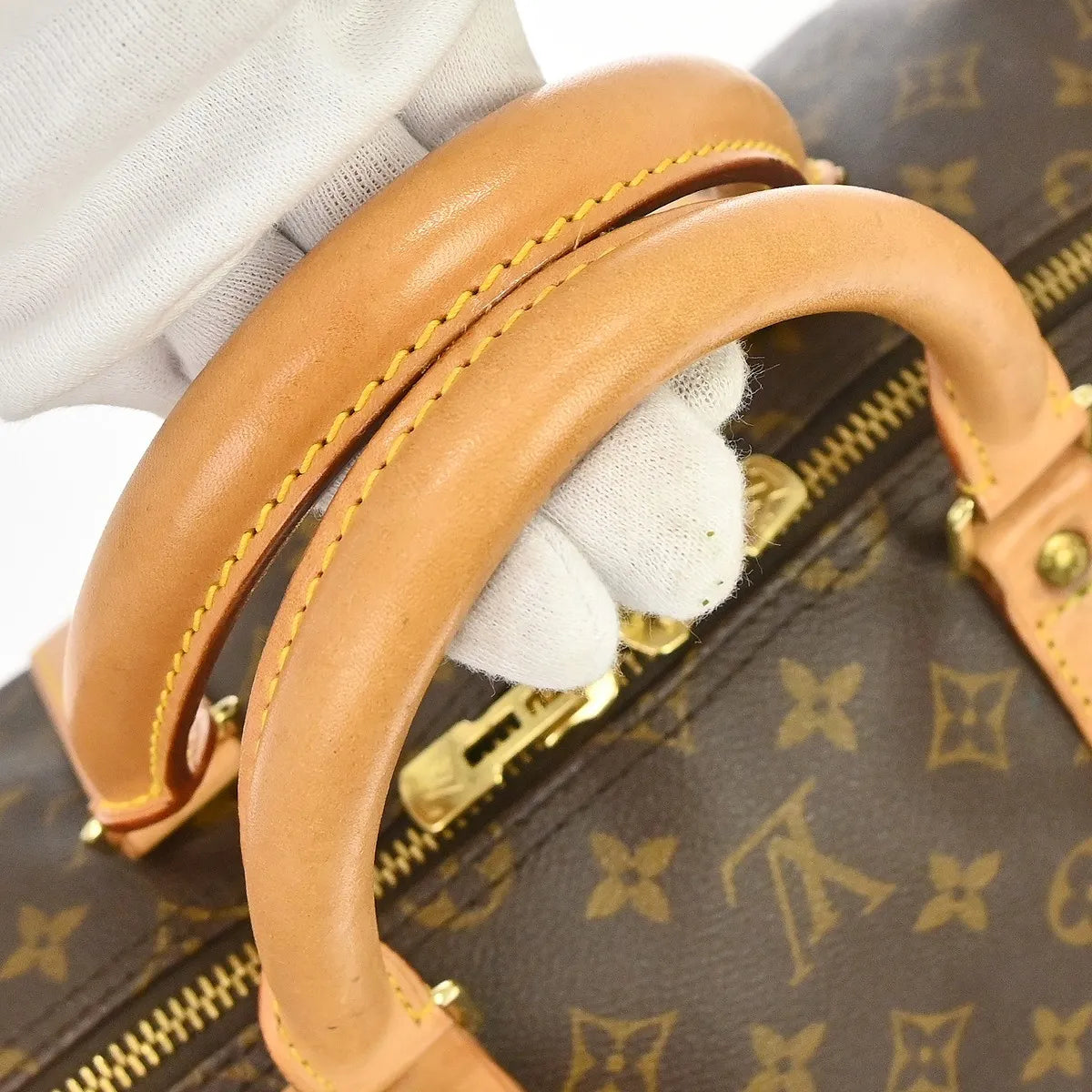 Louis Vuitton Keepall Monogram, Brown, Canvas, Travel Bag