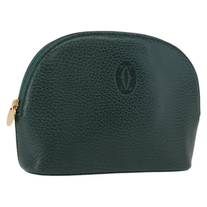 Cartier Marcello Clutch leather, Green, Leather, Clutch