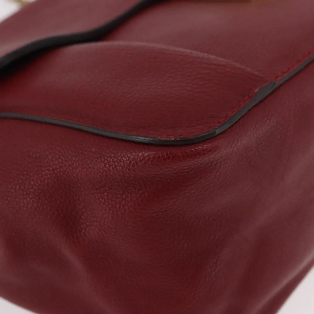 Chloe Elsie Crossbody Flap Leather, Red, Leather, Handbag