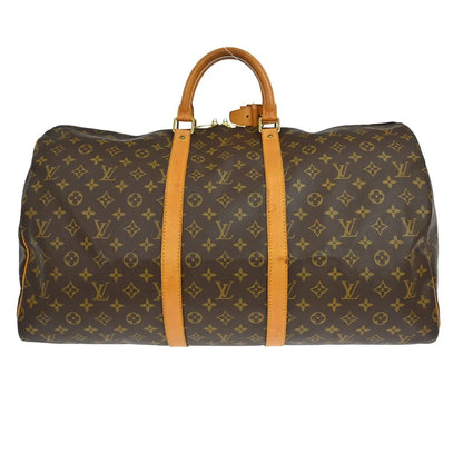 Louis Vuitton Keepall Monogram Canvas, Brown, Canvas, Travel Bag