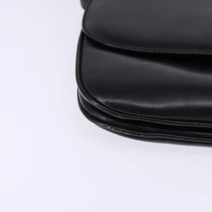Celine Vintage Leather, Black, Leather, Shoulder Bag