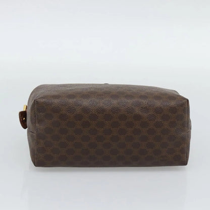 Celine C Macadam Canvas, Brown, Canvas, Clutch