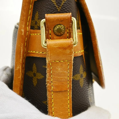 Louis Vuitton Sologne Monogram Canvas, Brown, Canvas, Shoulder Bag
