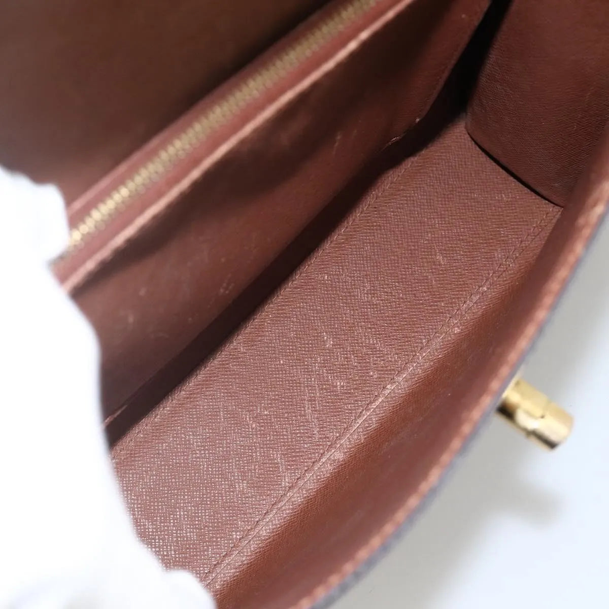 Louis Vuitton Malesherbes Monogram Canvas, Brown, Canvas, Handbag