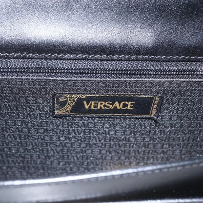 Versace Vintage Clutch Leather, Black, Leather, Clutch