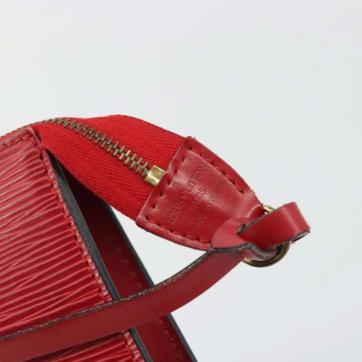 Louis Vuitton Pochette Accessoires Epi, Red, Leather, Clutch
