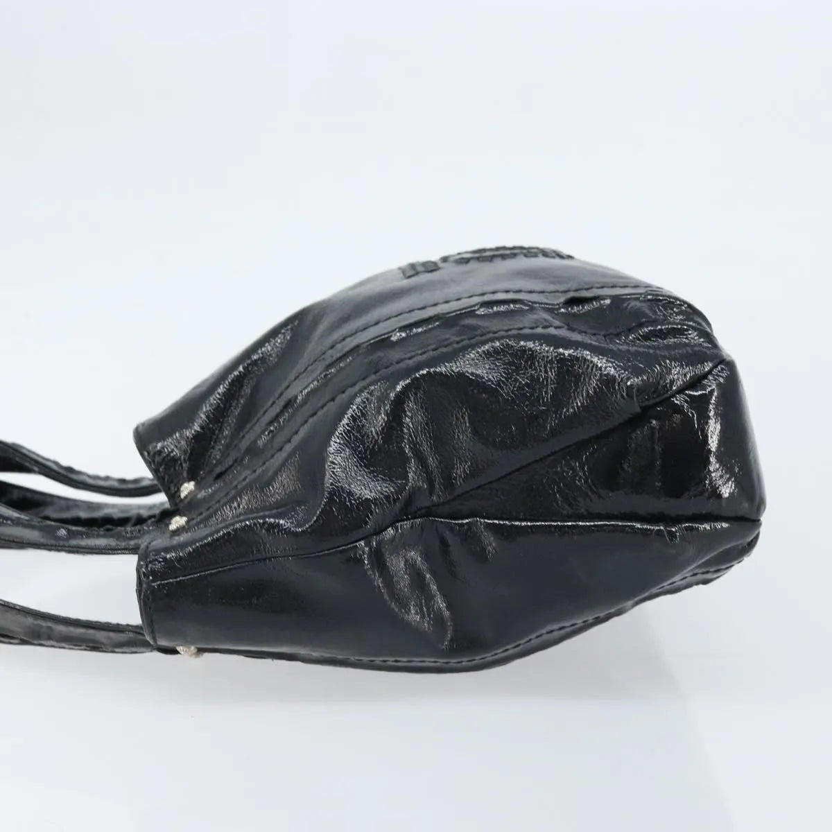 Salvatore Ferragamo Gancini Handle Tote Leather, Black, Leather, Handbag