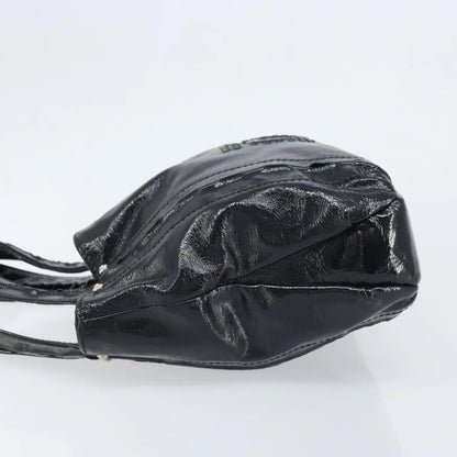 Salvatore Ferragamo Gancini Handle Tote Leather, Black, Leather, Handbag