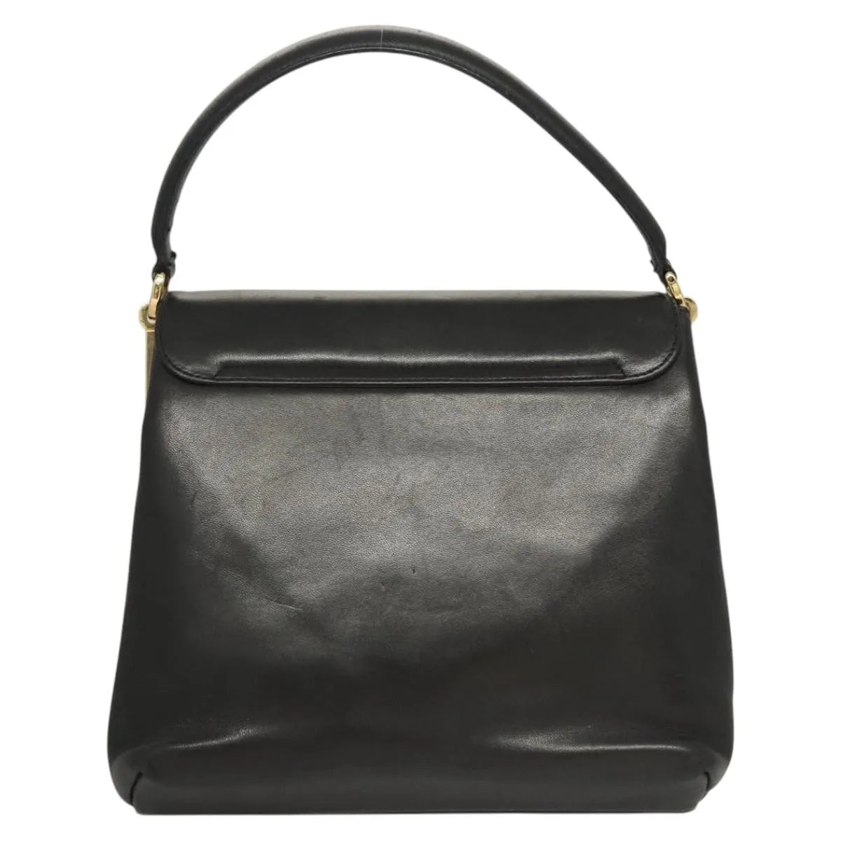 Salvatore Ferragamo Vintage Leather, Black, Leather, Handbag