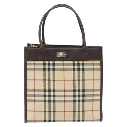 Burberry Nova Check Nylon, Beige, Nylon, Handbag